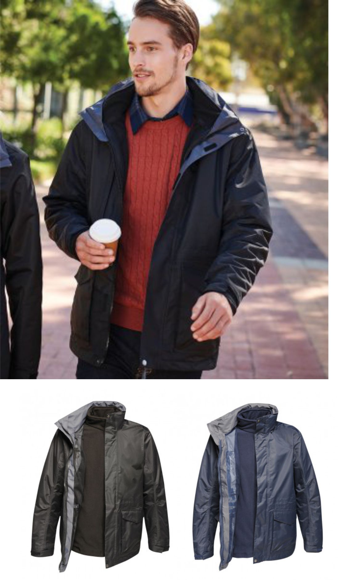 Regatta RG076 Benson III 3-in-1 Beathable Jacket  Regatta RG076 Benson III 3-in-1 Beathable Jacket